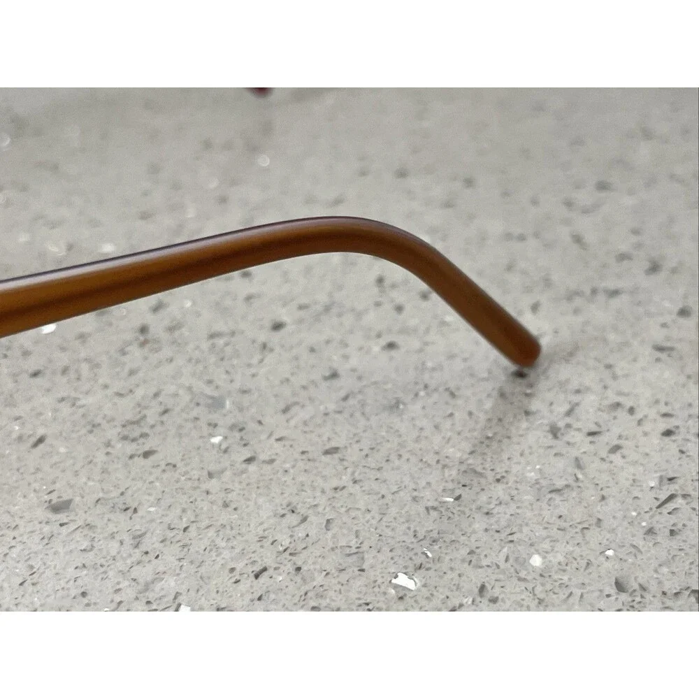 THEORY Eyeglasses Frames ONLY TH1140 C03 135 51 17 Brown Rectangular pink